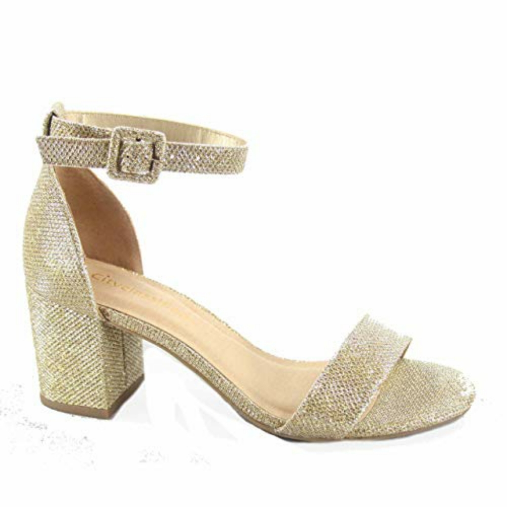 Gold Sparkly Heels